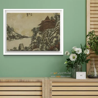 تابلو نقاشی دست‌ساز - پاییز در ایشیاما – تابلو نقاشی هوکوسای - اسپو دکور
