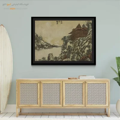 تابلو نقاشی دست‌ساز - پاییز در ایشیاما – تابلو نقاشی هوکوسای - اسپو دکور