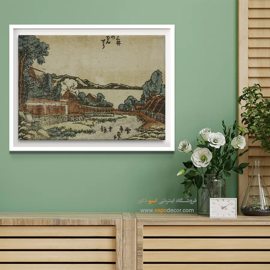 تابلو هنری اورجینال - زنگ عصر – تابلو نقاشی هوکوسای - اسپو دکور