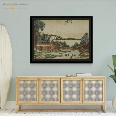 تابلو هنری اورجینال - زنگ عصر – تابلو نقاشی هوکوسای - اسپو دکور