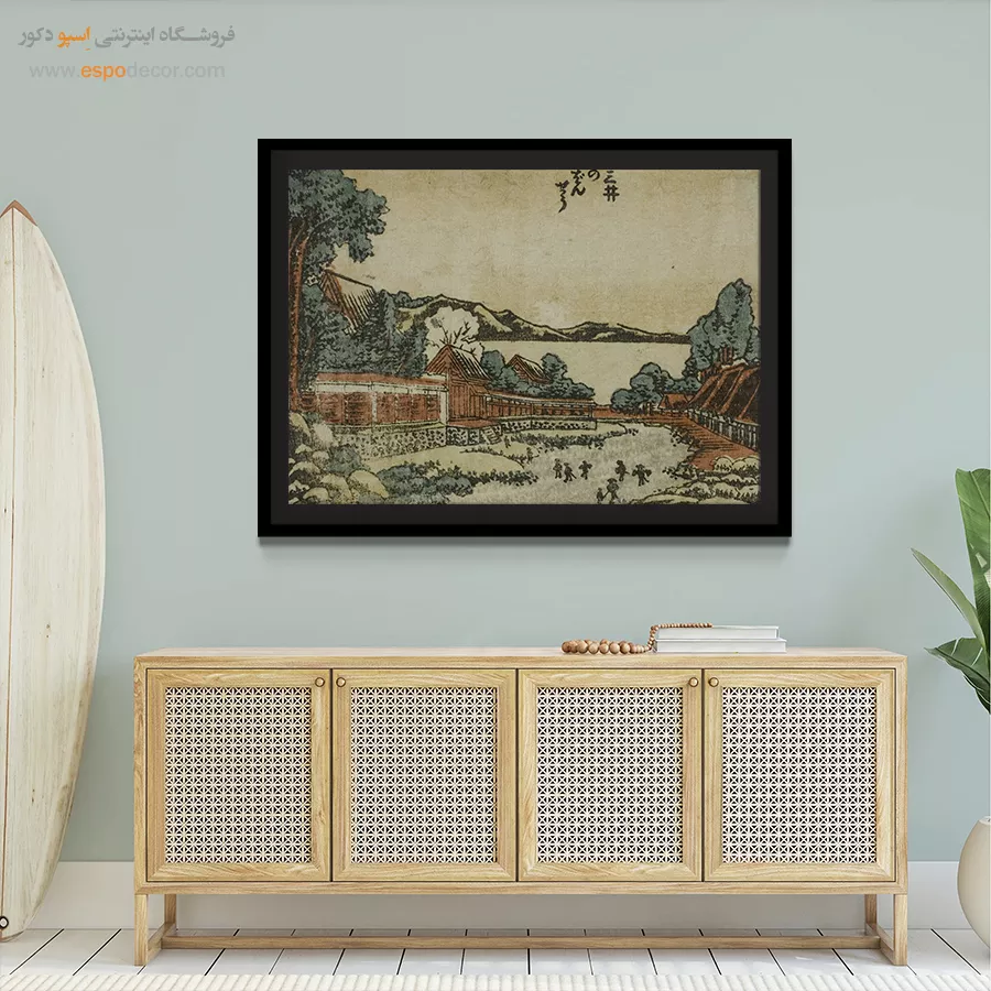 تابلو هنری اورجینال - زنگ عصر – تابلو نقاشی هوکوسای - اسپو دکور