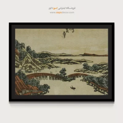 خرید تابلو به عنوان هدیه - درخشش شب در ستا – تابلو نقاشی هوکوسای - اسپو دکور