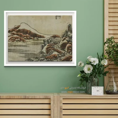 تابلو برای کادوی خاص - برف در غروب – تابلو نقاشی هوکوسای - اسپو دکور