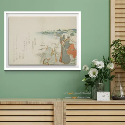 تابلو برای هدیه دوستان - زیارت انوشیما – تابلو نقاشی هوکوسای - اسپو دکور