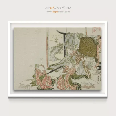 خرید تابلو بوم بزرگ - خوابیده در سپیده دم بهار – تابلو نقاشی هوکوسای - اسپو دکور