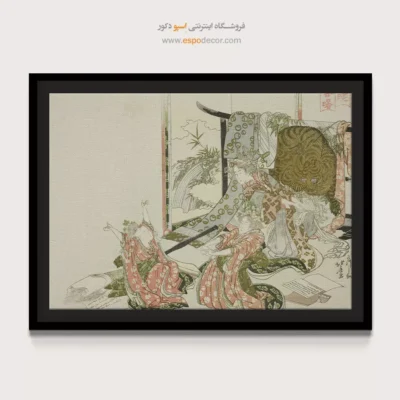 خرید تابلو بوم بزرگ - خوابیده در سپیده دم بهار – تابلو نقاشی هوکوسای - اسپو دکور