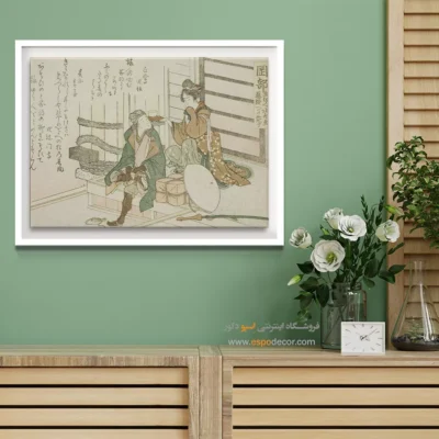 تابلو هنری مستطیلی - نمایش اوکابه – تابلو نقاشی هوکوسای - اسپو دکور