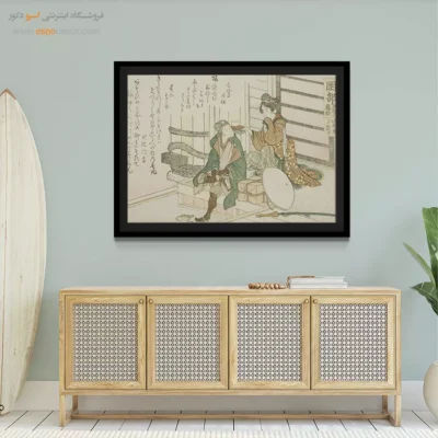 تابلو هنری مستطیلی - نمایش اوکابه – تابلو نقاشی هوکوسای - اسپو دکور