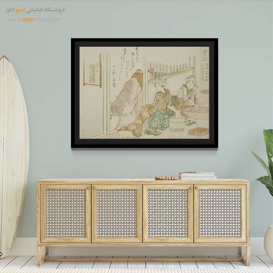 تابلو دیواری افقی - کانایا – تابلو نقاشی هوکوسای - اسپو دکور