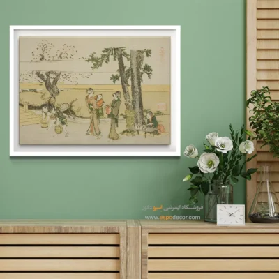 خرید تابلو از گالری معتبر - کنار راه اوجی – تابلو نقاشی هوکوسای - اسپو دکور