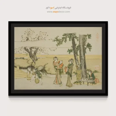 خرید تابلو از گالری معتبر - کنار راه اوجی – تابلو نقاشی هوکوسای - اسپو دکور