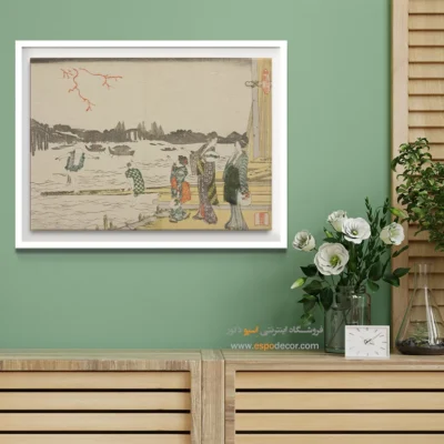 بهترین برند تابلوهای هنری - تماشای آتش بازی – تابلو نقاشی هوکوسای - اسپو دکور