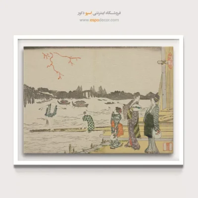 بهترین برند تابلوهای هنری - تماشای آتش بازی – تابلو نقاشی هوکوسای - اسپو دکور