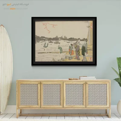 بهترین برند تابلوهای هنری - تماشای آتش بازی – تابلو نقاشی هوکوسای - اسپو دکور