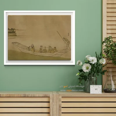 فروشگاه اینترنتی تابلو نقاشی - قایق – تابلو نقاشی هوکوسای - اسپو دکور