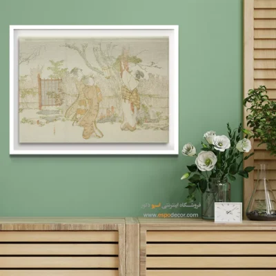 گالری آنلاین تابلو - سه زن در زیر درخت آلو – تابلو نقاشی هوکوسای - اسپو دکور