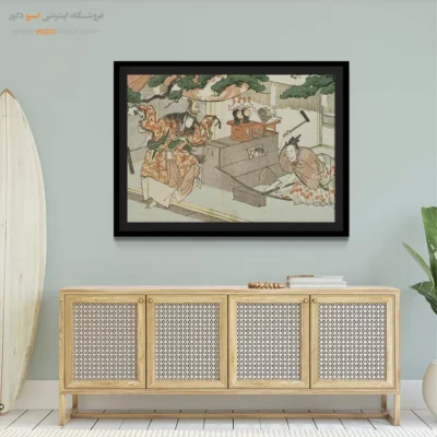 خرید تابلو هنری با تخفیف - شمشیرساز مونهچیکا – تابلو نقاشی هوکوسای - اسپو دکور