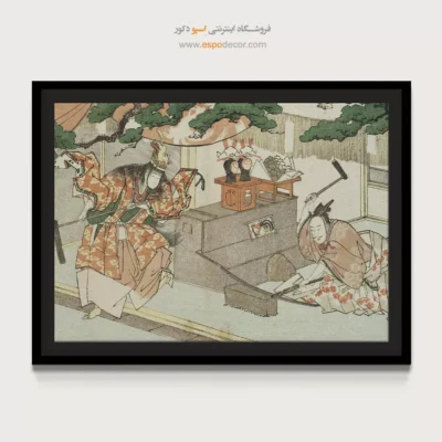 خرید تابلو هنری با تخفیف - شمشیرساز مونهچیکا – تابلو نقاشی هوکوسای - اسپو دکور