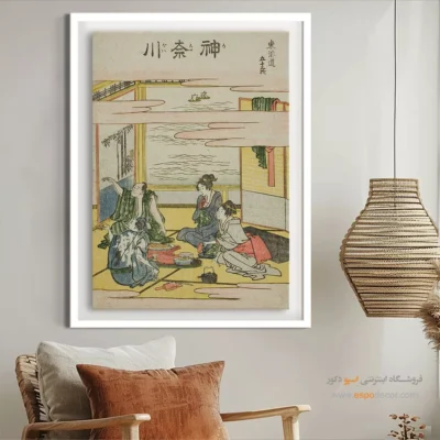 خرید تابلو چهره - کاناگاوا – تابلو نقاشی هوکوسای - اسپو دکور