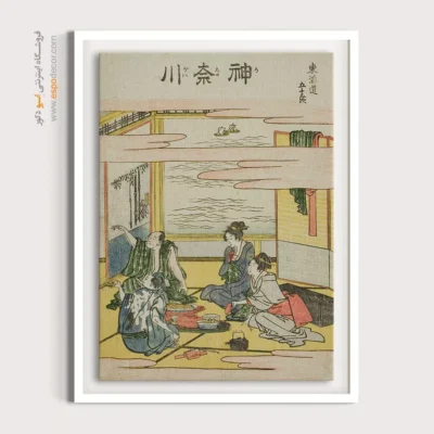 خرید تابلو چهره - کاناگاوا – تابلو نقاشی هوکوسای - اسپو دکور