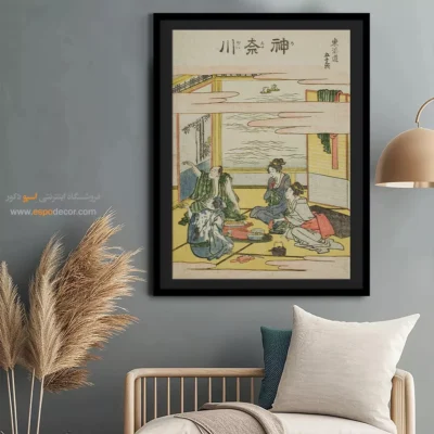 خرید تابلو چهره - کاناگاوا – تابلو نقاشی هوکوسای - اسپو دکور