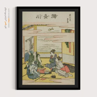 خرید تابلو چهره - کاناگاوا – تابلو نقاشی هوکوسای - اسپو دکور