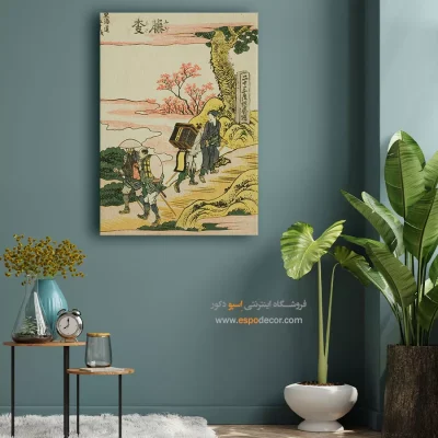 فوجیدا – تابلو نقاشی هوکوسای - تابلو رنگی شاد - اسپو دکور