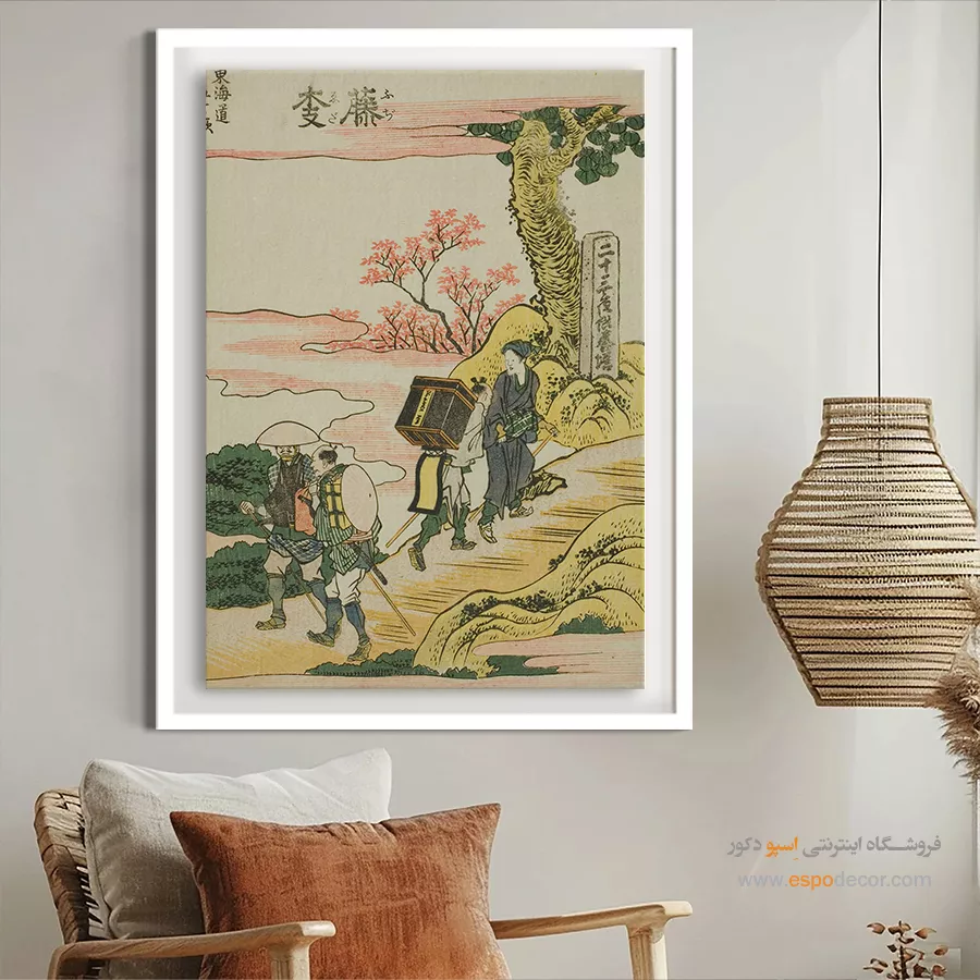 تابلو رنگی شاد - فوجیدا – تابلو نقاشی هوکوسای - اسپو دکور