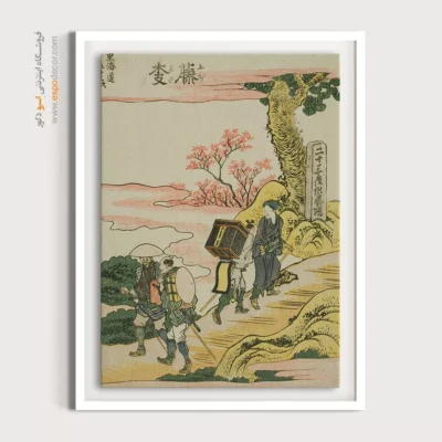 تابلو رنگی شاد - فوجیدا – تابلو نقاشی هوکوسای - اسپو دکور