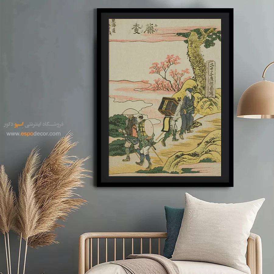 تابلو رنگی شاد - فوجیدا – تابلو نقاشی هوکوسای - اسپو دکور