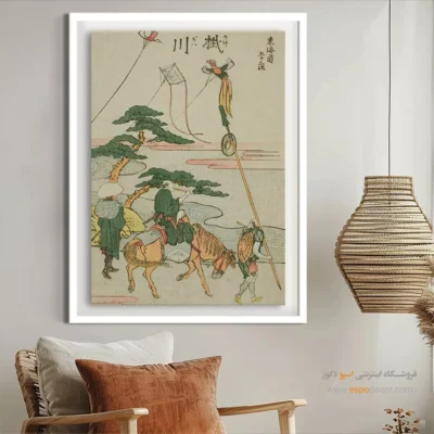 تابلو هنری گرم - کاکگاوا – تابلو نقاشی هوکوسای - اسپو دکور