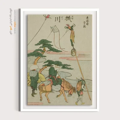 تابلو هنری گرم - کاکگاوا – تابلو نقاشی هوکوسای - اسپو دکور