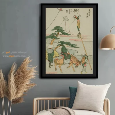 تابلو هنری گرم - کاکگاوا – تابلو نقاشی هوکوسای - اسپو دکور