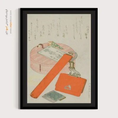 طراحی دستی روی بوم - هدیه خداحافظی برای اسب – تابلو نقاشی هوکوسای - اسپو دکور