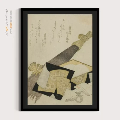 خرید تابلو دکوراتیو شیک - ریشه بیدمشک – تابلو نقاشی هوکوسای - اسپو دکور