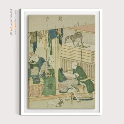 تابلو دیواری خاص - زره پوش – تابلو نقاشی هوکوسای - اسپو دکور