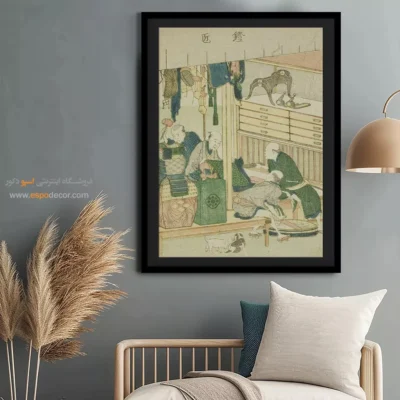 تابلو دیواری خاص - زره پوش – تابلو نقاشی هوکوسای - اسپو دکور