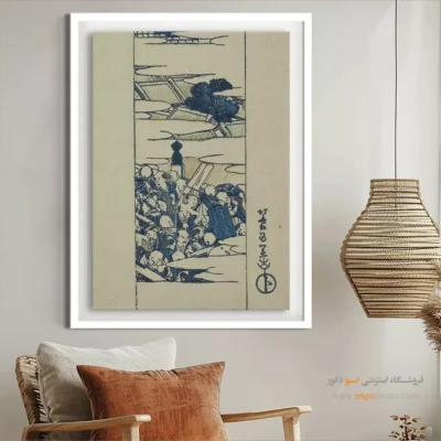 تابلو چاپی روی بوم - پل نیهونباشی – تابلو نقاشی هوکوسای - اسپو دکور