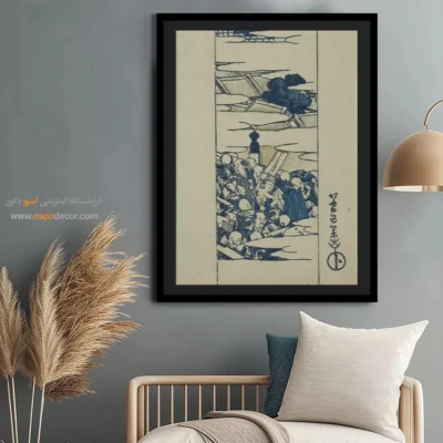 تابلو چاپی روی بوم - پل نیهونباشی – تابلو نقاشی هوکوسای - اسپو دکور