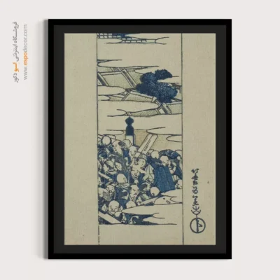 تابلو چاپی روی بوم - پل نیهونباشی – تابلو نقاشی هوکوسای - اسپو دکور