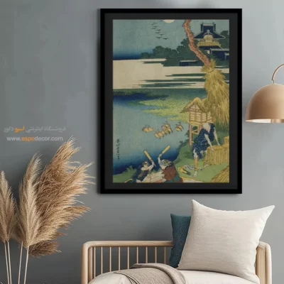 تابلو بوم رنگ روغن - آریورا – تابلو نقاشی هوکوسای - اسپو دکور