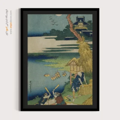 تابلو بوم رنگ روغن - آریورا – تابلو نقاشی هوکوسای - اسپو دکور