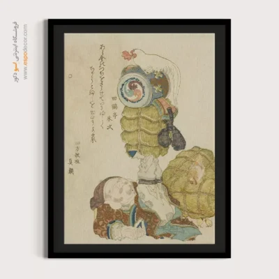 خرید تابلو برای تولد - دایکوکو متعادل کننده عدل برنج – تابلو نقاشی هوکوسای - اسپو دکور