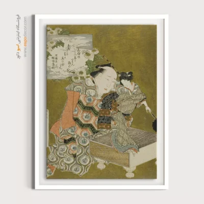 تابلو بوم عاشقانه - عروسک گردان – تابلو نقاشی هوکوسای - اسپو دکور