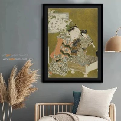 تابلو بوم عاشقانه - عروسک گردان – تابلو نقاشی هوکوسای - اسپو دکور