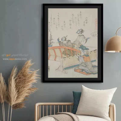 تابلو برای هدیه خاص - ساخت پرده بامبو – تابلو نقاشی هوکوسای - اسپو دکور