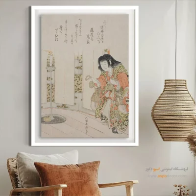 تابلو بوم برای روز دانشجو - صدف اسب – تابلو نقاشی هوکوسای - اسپو دکور