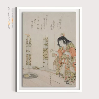 تابلو بوم برای روز دانشجو - صدف اسب – تابلو نقاشی هوکوسای - اسپو دکور