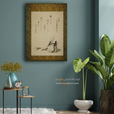 راهب فروش چای – تابلو نقاشی هوکوسای - تابلو برای دفتر کار - اسپو دکور