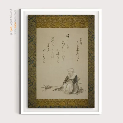 تابلو برای دفتر کار - راهب فروش چای – تابلو نقاشی هوکوسای - اسپو دکور